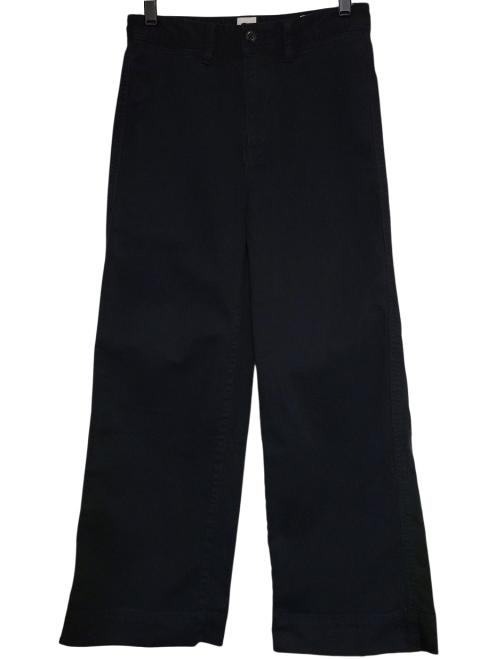 GAP Wide Leg Crop Chinos High Rise True Black Size 2 Womens Jeans 28W